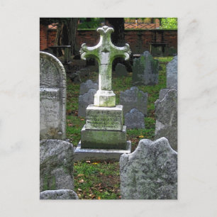 Cartão Postal Philadelphia Graveyard CB
