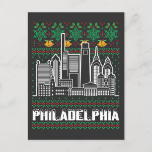 Cartão Postal Philadelphia Pensilvânia Ugly Christmas