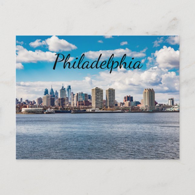 Cartão Postal Philadelphia Skyline (Frente)