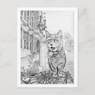 Cartão Postal Philly Cat near Academy of Natural Sciences