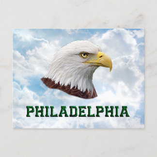 Cartão Postal Philly Eagle - Placa de Posto
