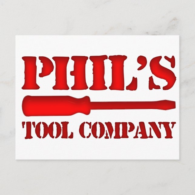 Cartão Postal Phil's Tool Company (Frente)