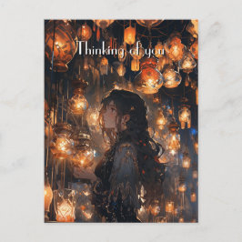 Cartão Postal Phoebe no Hall dos Lanternas