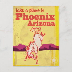 Cartão Postal Phoenix, Arizona EUA Viagens vintage Poster