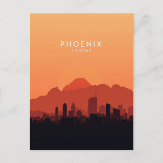 Cartão Postal Phoenix Arizona: Pôr do Sol no Deserto