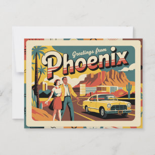 Cartão postal Phoenix Vintage   Saudações de Phoen