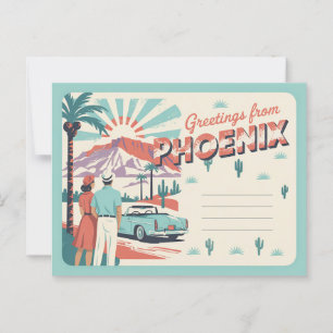 Cartão postal Phoenix Vintage   Saudações de Phoen