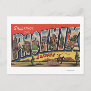 Cartão Postal Phoeniz, Arizona - Cenas com Letra Grande