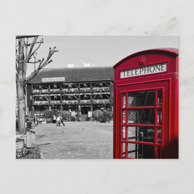 Cartão Postal Phone Box London (Frente)