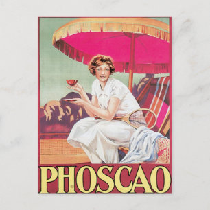 Cartão Postal Phoscao Vintage Chocolate Beba Arte