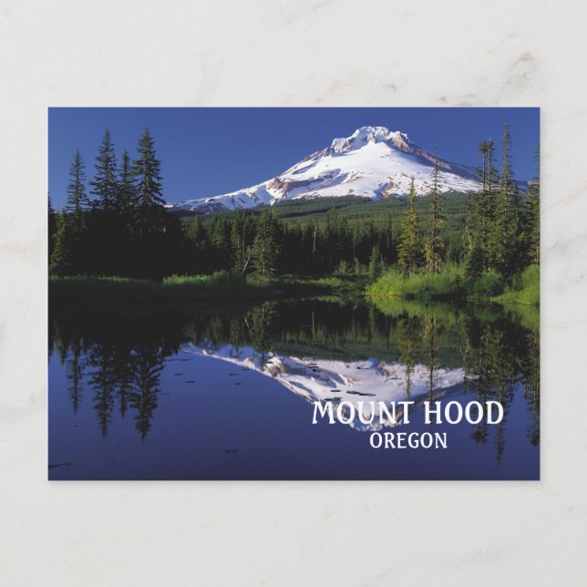 Cartão Postal Photo Mount Hood Volcano Oregon (Frente)