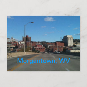 Cartão Postal Photo of Morgantown WV skyline postcards