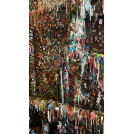 Cartão Postal Photograph of the infamous Seattle gum wall