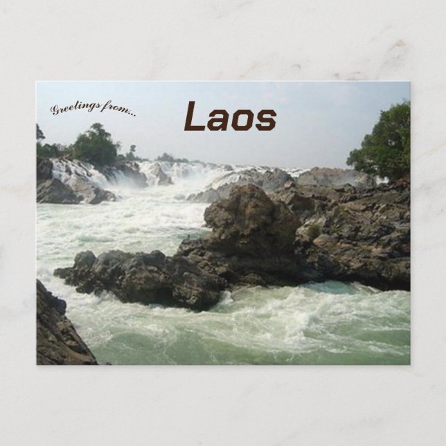 Cartão Postal Phou Asa Laos (Frente)
