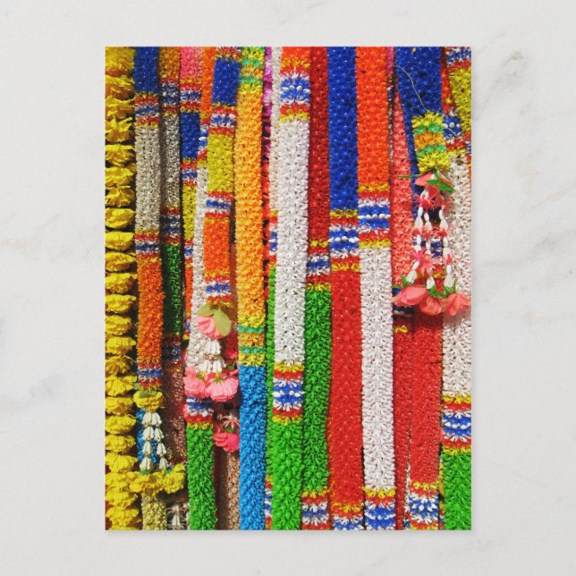 Cartão Postal Phuang Maalai - Tailandês Floral Garland (Frente)