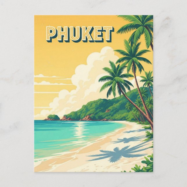 Cartão Postal Phuket Patong Beach Viagem (Frente)