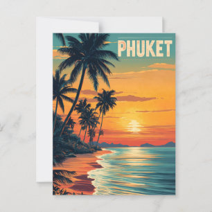 Cartão Postal Phuket Vintage