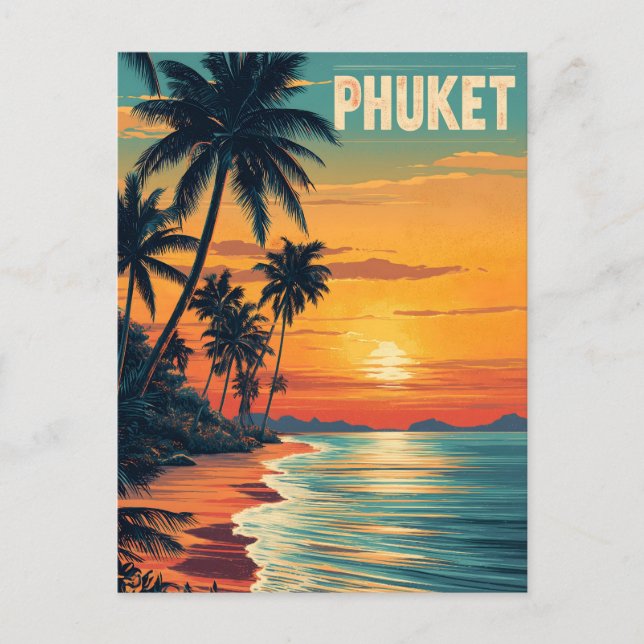 Cartão Postal Phuket Vintage (Frente)