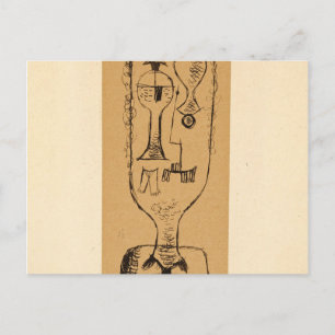 Cartão Postal Physiognomic Riddle, 1921, por Paul Klee