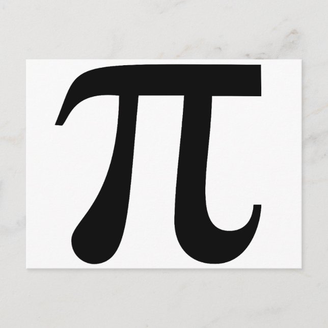 Cartão Postal Pi (Frente)