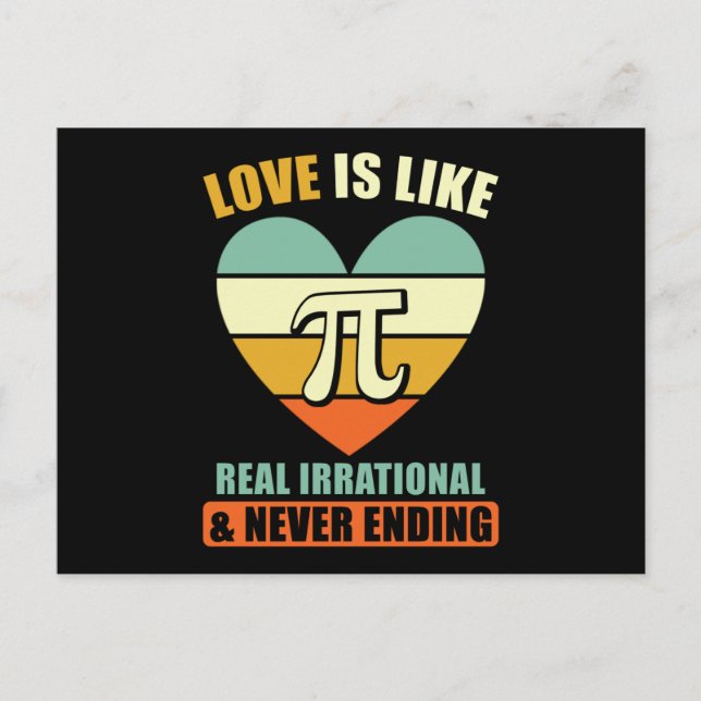 Cartão Postal Pi Math Saying (Frente)