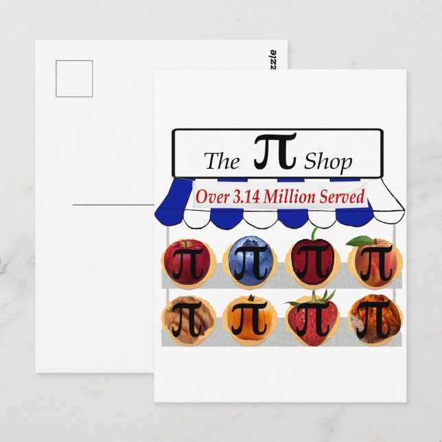 Cartão Postal Pi Shop (Frente/Verso)