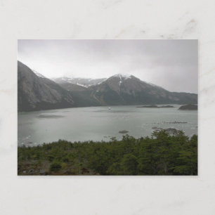 Cartão Postal Pia Fjord, Chile, com Mare Australis em âncora