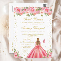 Pia Floral Loura Cor de Rosa Princesa Doce Dezesse