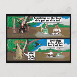 Cartão Postal Piada CROCODIL