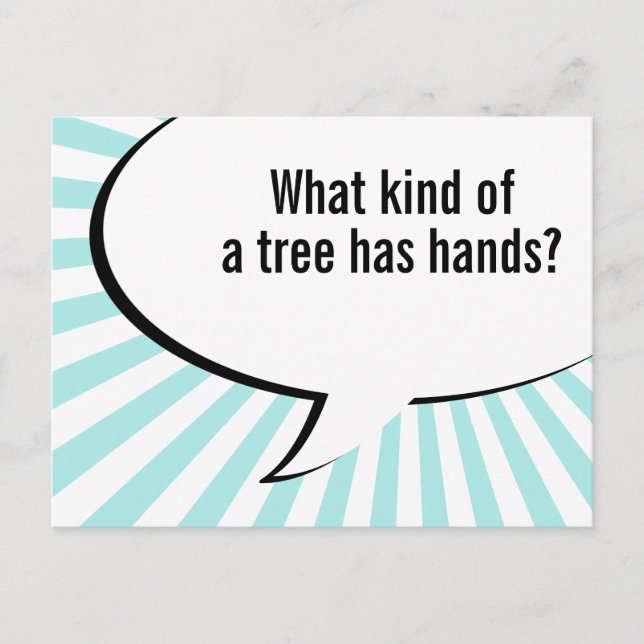 Cartão Postal piada da flora palmeira (Frente)