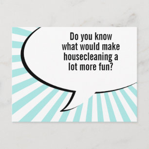 Cartão Postal piada de empregada