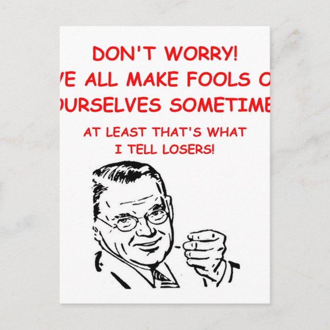 Cartão Postal piada de jogos e esporte (Frente)