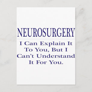 Cartão Postal Piada de neurocirurgiões... Explicar Não Compreend