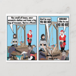CARTÃO POSTAL PIADA DE PIRATAS DE NATAL