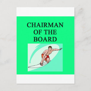 Cartão Postal piada de surfista