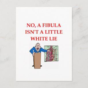 Cartão Postal piada de xchool med