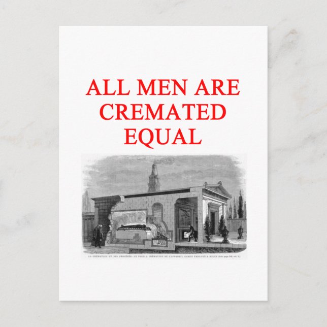 Cartão Postal piada feminina (Frente)