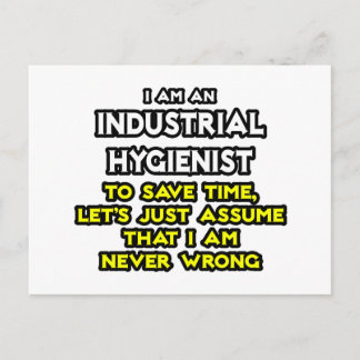 Cartão Postal Piada Higienista Industrial ... Nunca Errado