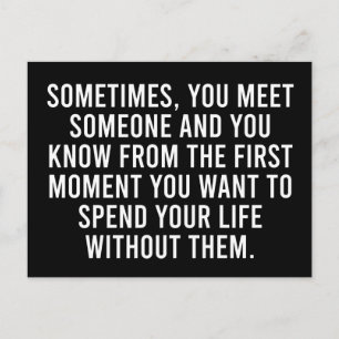 Cartão Postal Piada Humor Introvertido Sarcástico Dito