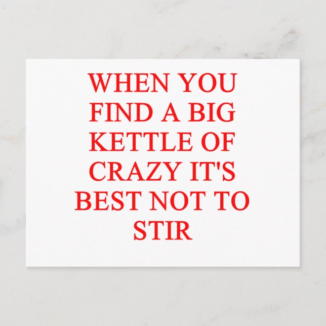 Cartão Postal piada louca do insne (Frente)