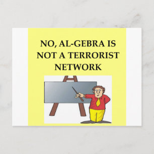 Cartão Postal piada matemática