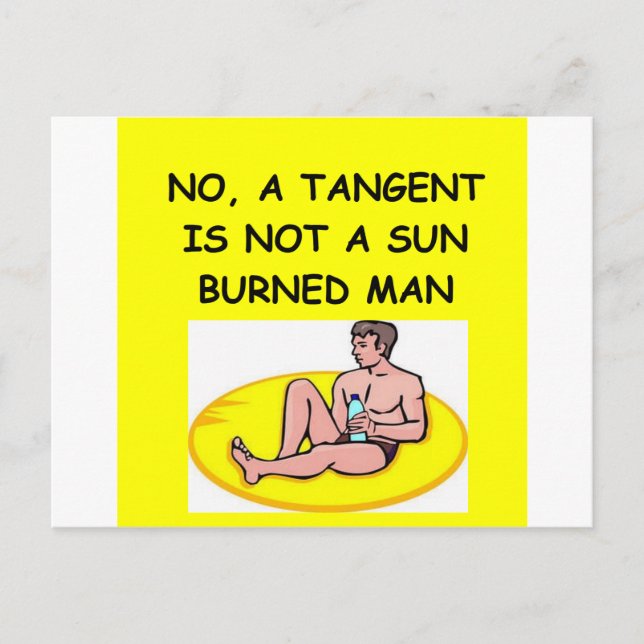 Cartão Postal piada matemática (Frente)