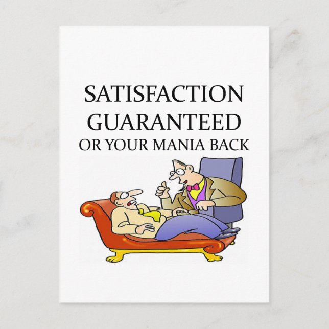 Cartão Postal Piada PSICOLÓGICA (Frente)