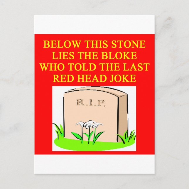 CARTÃO POSTAL PIADA REDHEAD (Frente)