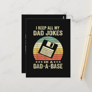 Cartão Postal Piadas engraçadas de papai no dad-a-Base