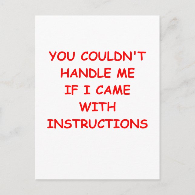 Cartão Postal piadas engraçadas para você (Frente)