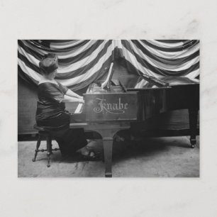 Cartão Postal Pianista Patriótico, 1920