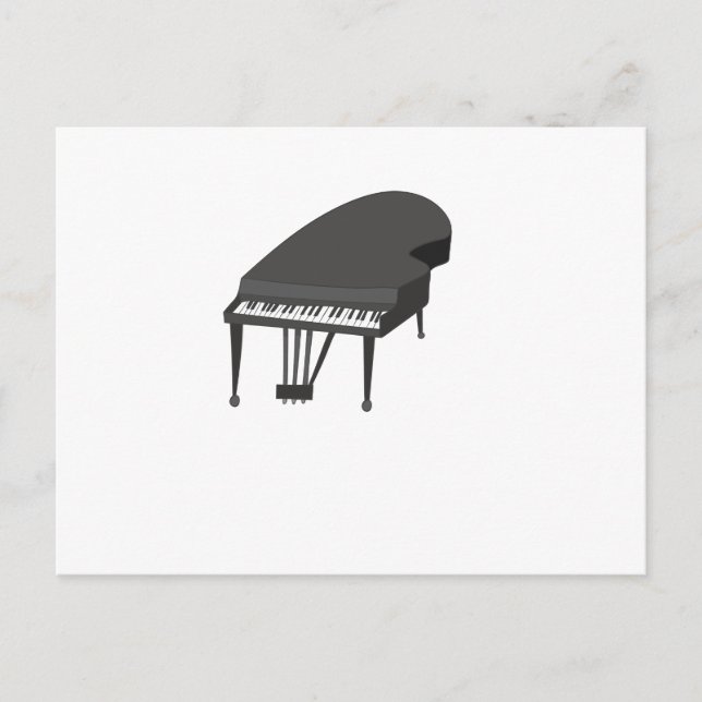 Cartão Postal piano (Frente)