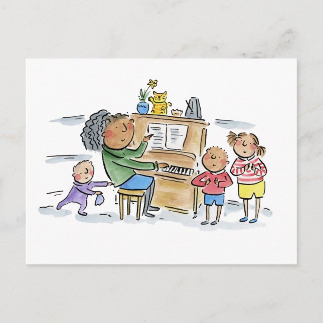 Cartão Postal Piano (Frente)