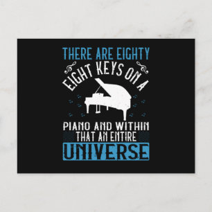Cartão Postal Piano -